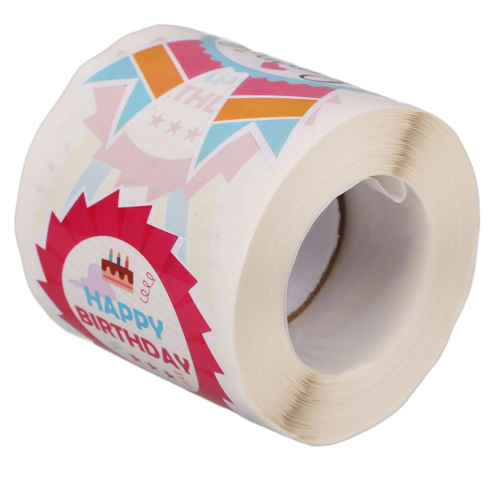 SHINEOFI 5rotoli Etichette Adesive Per Compleanno Adesivi Decorativi Cartoon Per Buste e Adesivi Autoadesivi Per Festeggiare e
