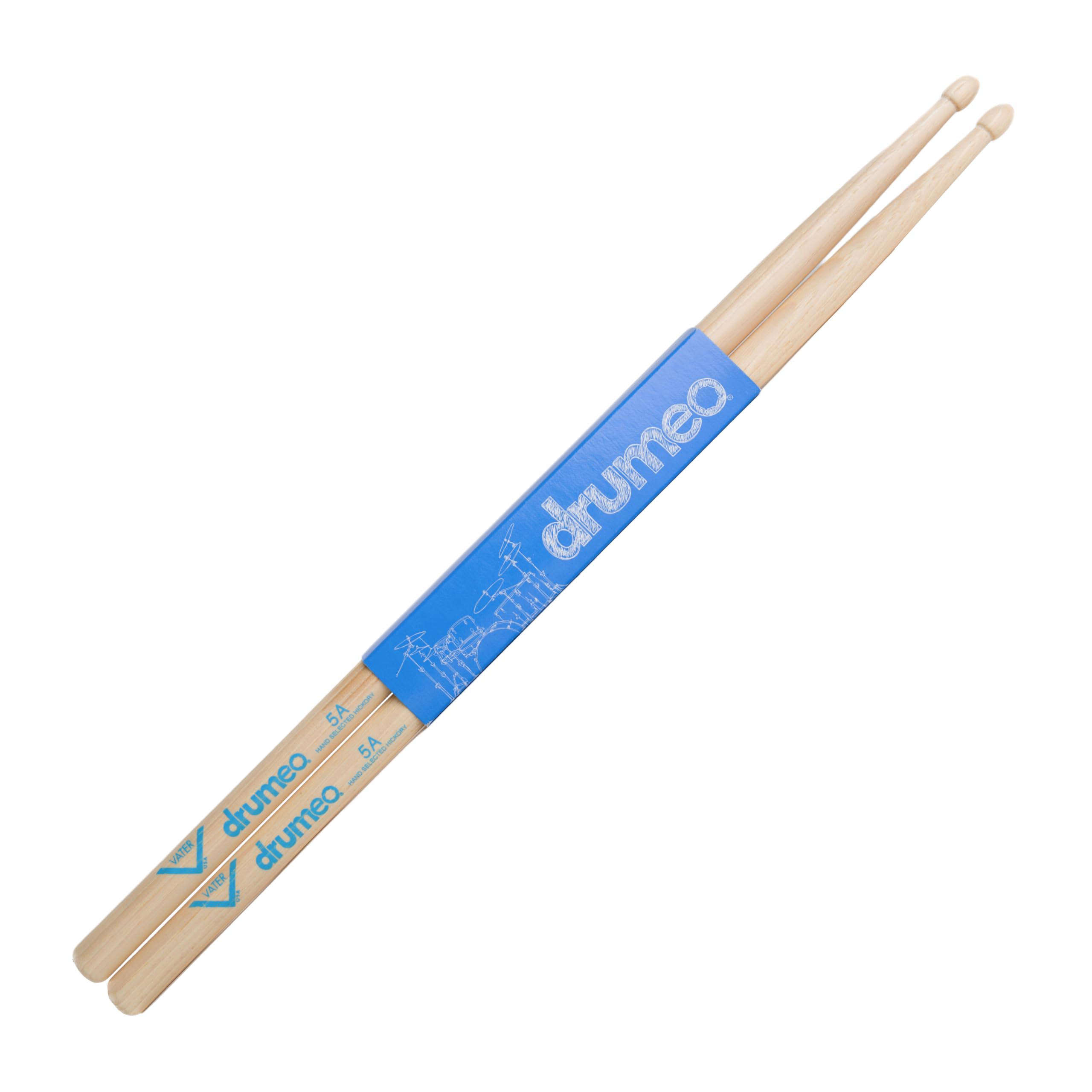 Drumeo 5A Drumsticks by Vater
