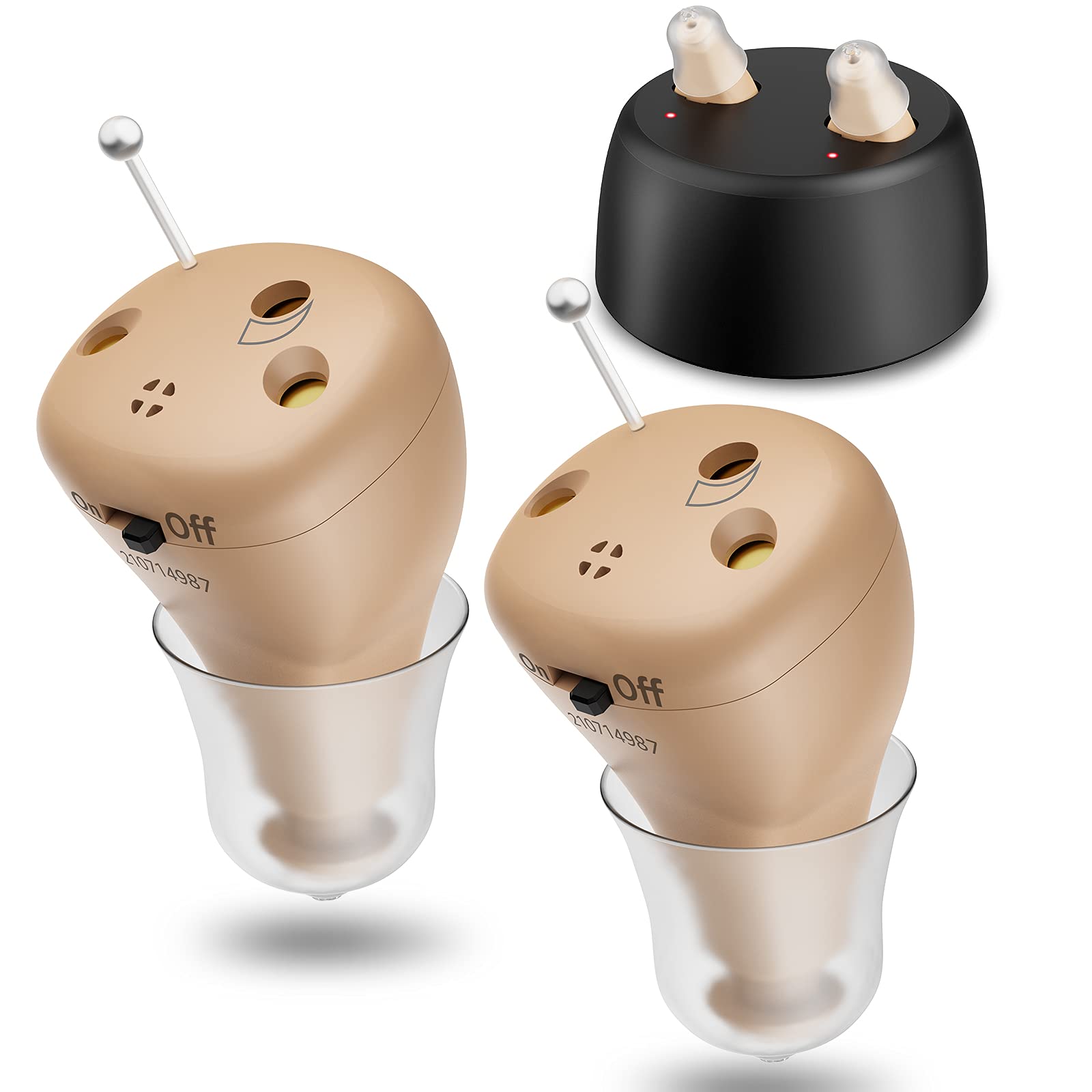 Hearing Aids for Seniors Rechargeable With Noise Cancelling, Nano