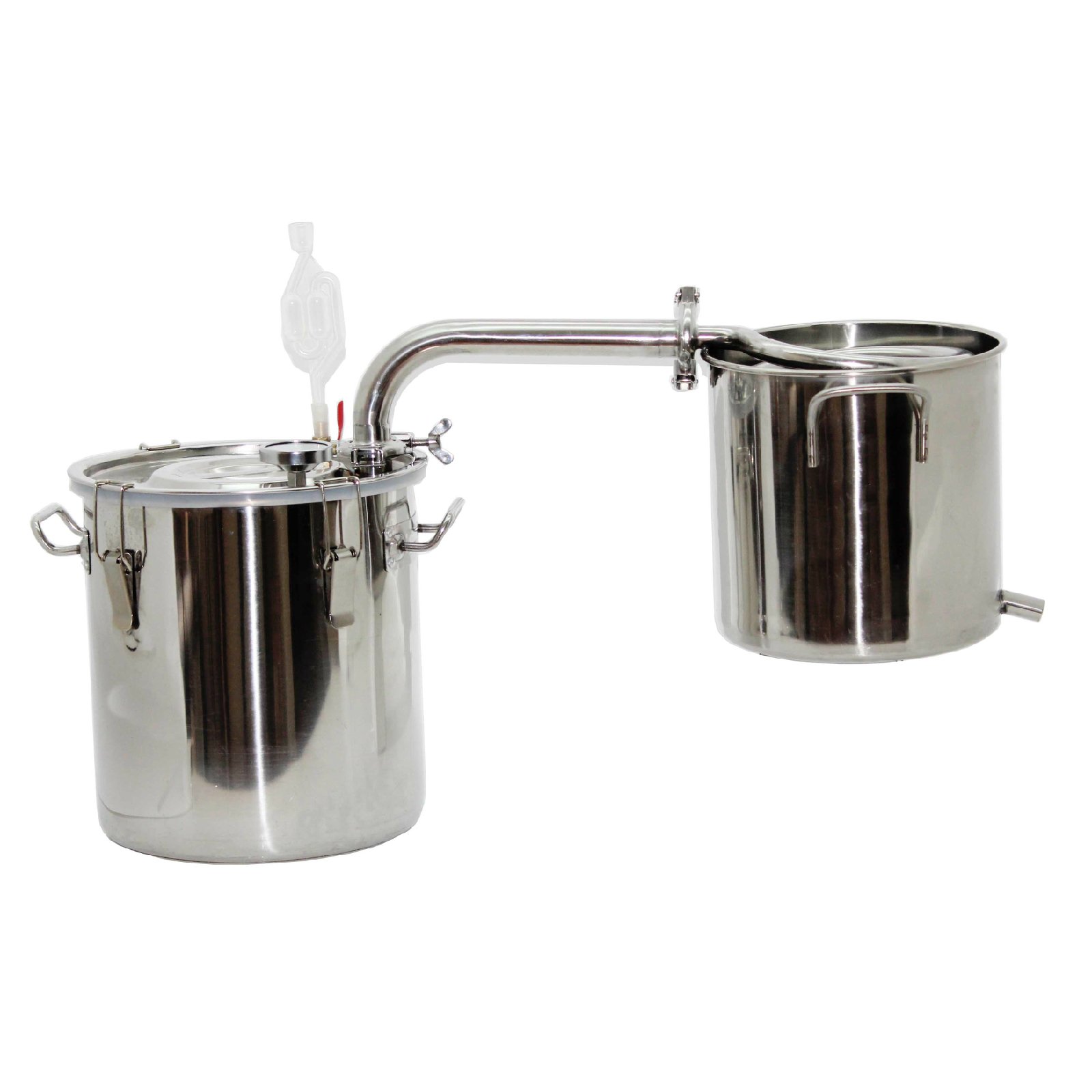 CASA 20~70L Acciaio inossidabile Alambicco Distillatore Temperatura Acqua Alcol Vino Oli Essenziali Distillazione Completo