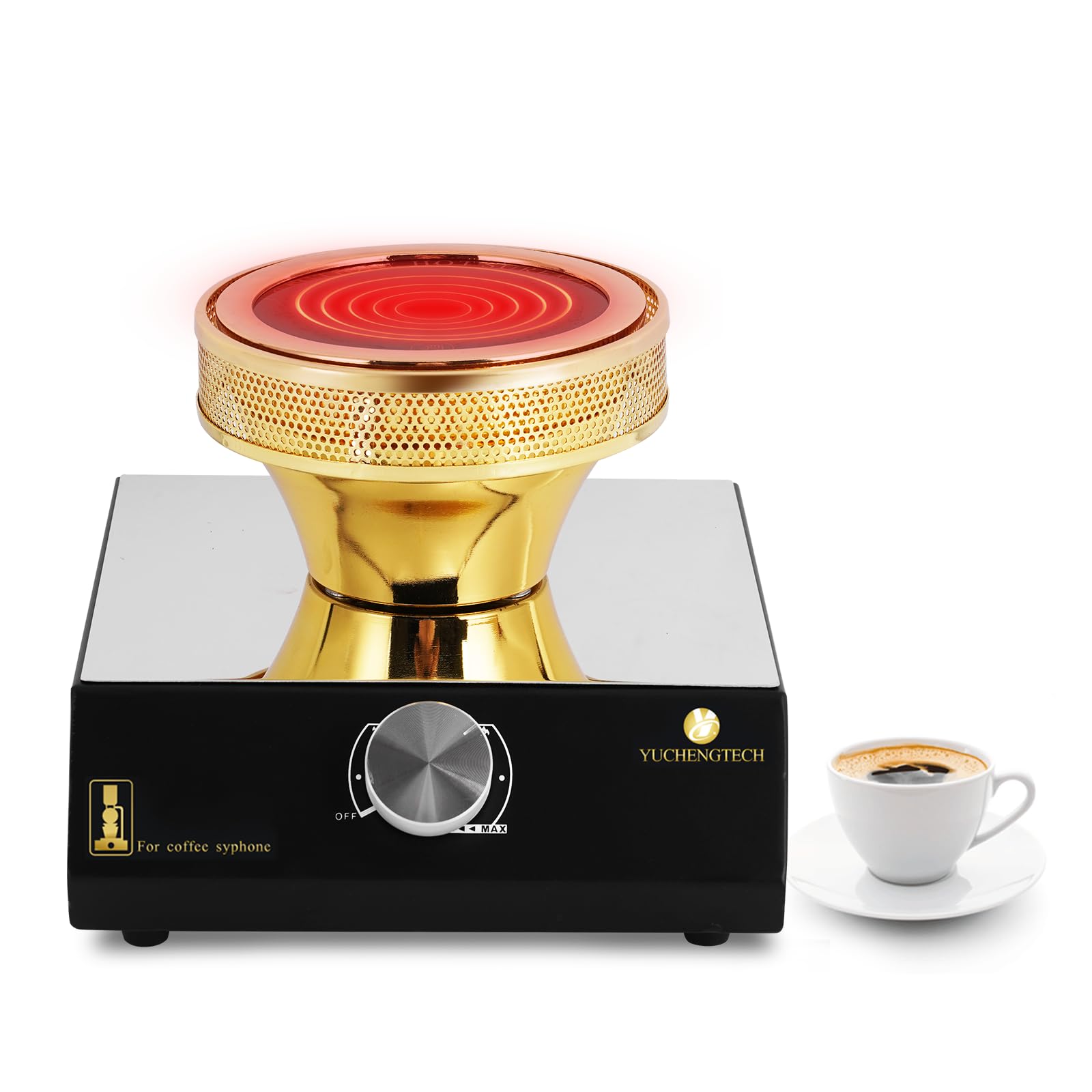 YUCHENGTECH Halogen Beam Heater for Syphon Coffee Electric Siphon Coffee Maker Heater Professional Syphon Coffee Heater with Replacement Bulb 400W 220V