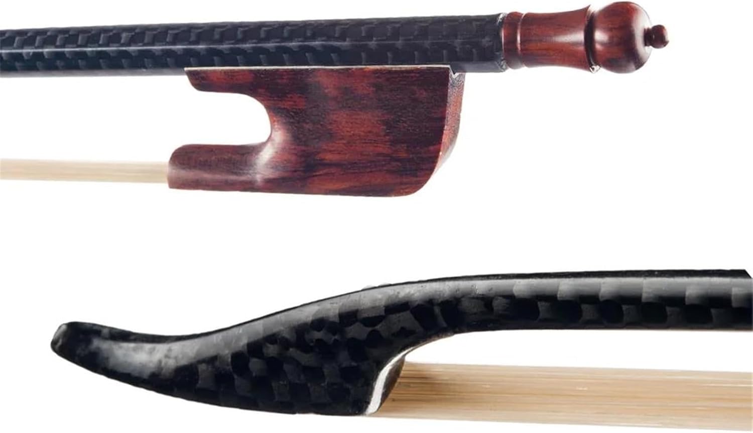 ポータブルバイオリン弓 バイオリン弓 4/4 フルサイズ カーボン