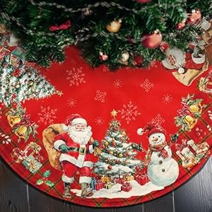 Double Sided Snowman Reindeer Santa Snowman Snowflake Christmas Tree Skirt, Snowman Tree Skirt for Winter Holiday Party Christmas Tree Skirt Decoration, 36 Inch Pink Tree Skirt Double Sided Snowman Reindeer Santa Snowman Snowflake Christmas Tree Skirt Snowman Tree Skirt for Winter Holiday Party Christmas Tree Skirt Decoration 36 Inch Pink Tree Skirt