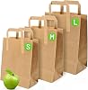 Brown Paper Bags with Handles - Medium 10 x 8.5 x 4.5