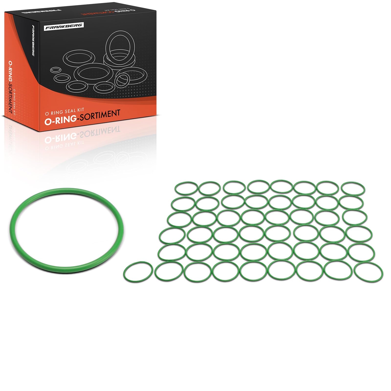 Frankberg Juego de juntas tóricas para aire acondicionado (50 unidades) | Exact ID(47.30±0.38 mm), Exact CS(2.62±0.08mm), HNBR, 50 unidades