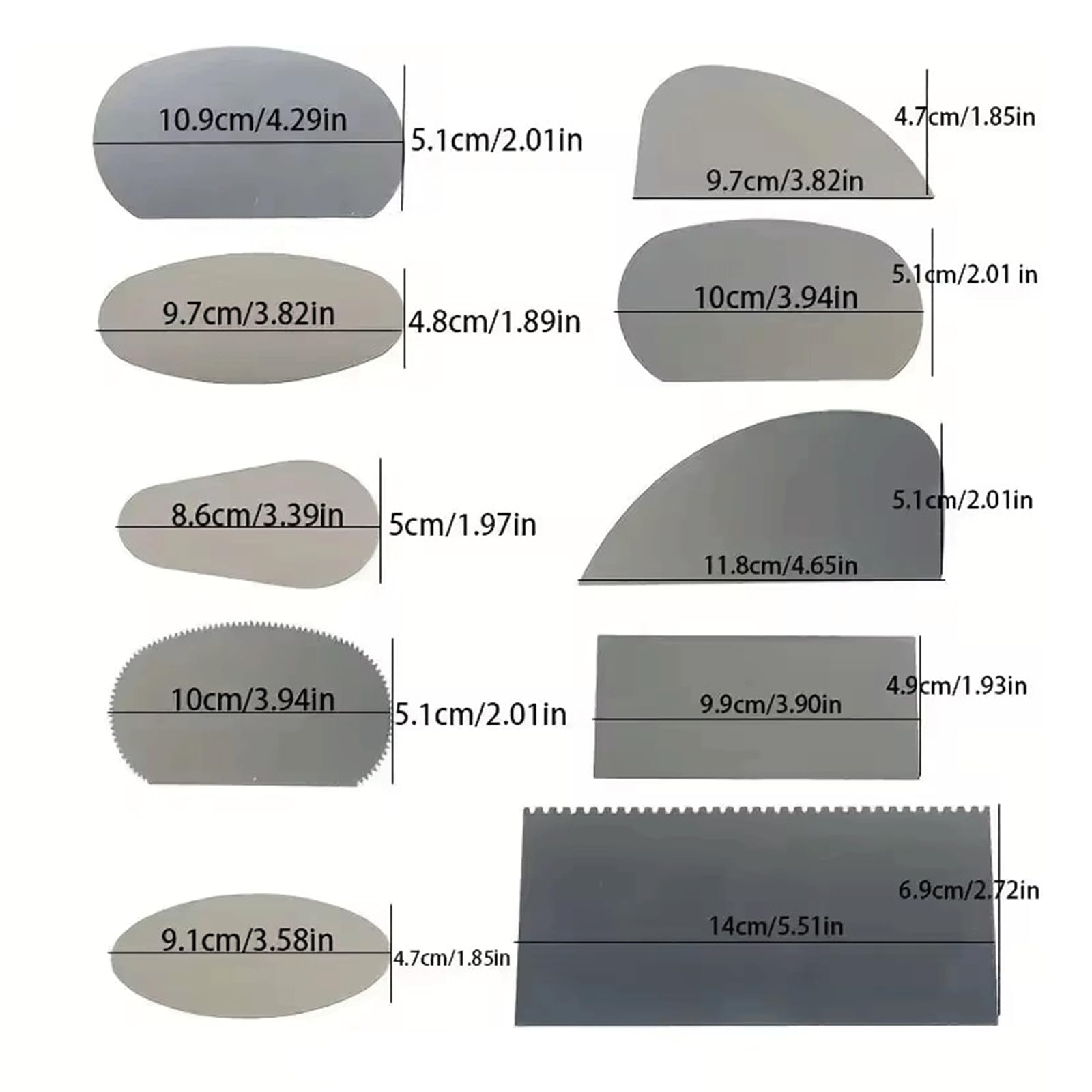 20PCS Stainless Steel Pottery Tools Clay Sculpting Tool Pottery Ribs Serrated Scraper Crafts Tool Pottery Trimming Tools Ceramic Tools Sculpture Modeling Cutter Scraper Ceramics Sculpting Tools