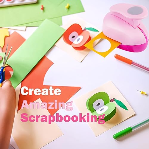 Miniatura 7 de Perforadora de papel hexagonal de 3 pulgadas, perforadora grande para manualidades de papel, perforadores de papel para cartulina, envoltura de