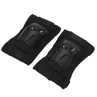 LBEC Knee Pad, Black Motorcycle Knee Pad 2 Flexible Pieces for