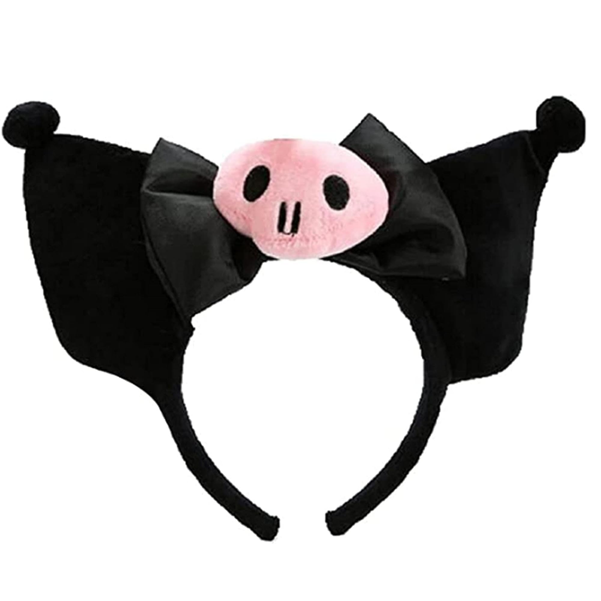 Vlmazlm Cosplay Hairpin Ear Plush Hairband Women Kawaii Butterfly Costume Halloween Christmas Holiday Birthday Party Gift (style-F)