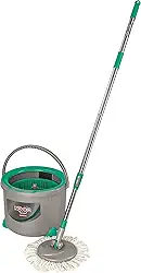 Noviça - Mop Twister Lava e Secao com Balde de 13 Litros, Cesto Centrífuga com Sistema Antirespingo e Esfregão de Microfibra com Cabo, Bettanin