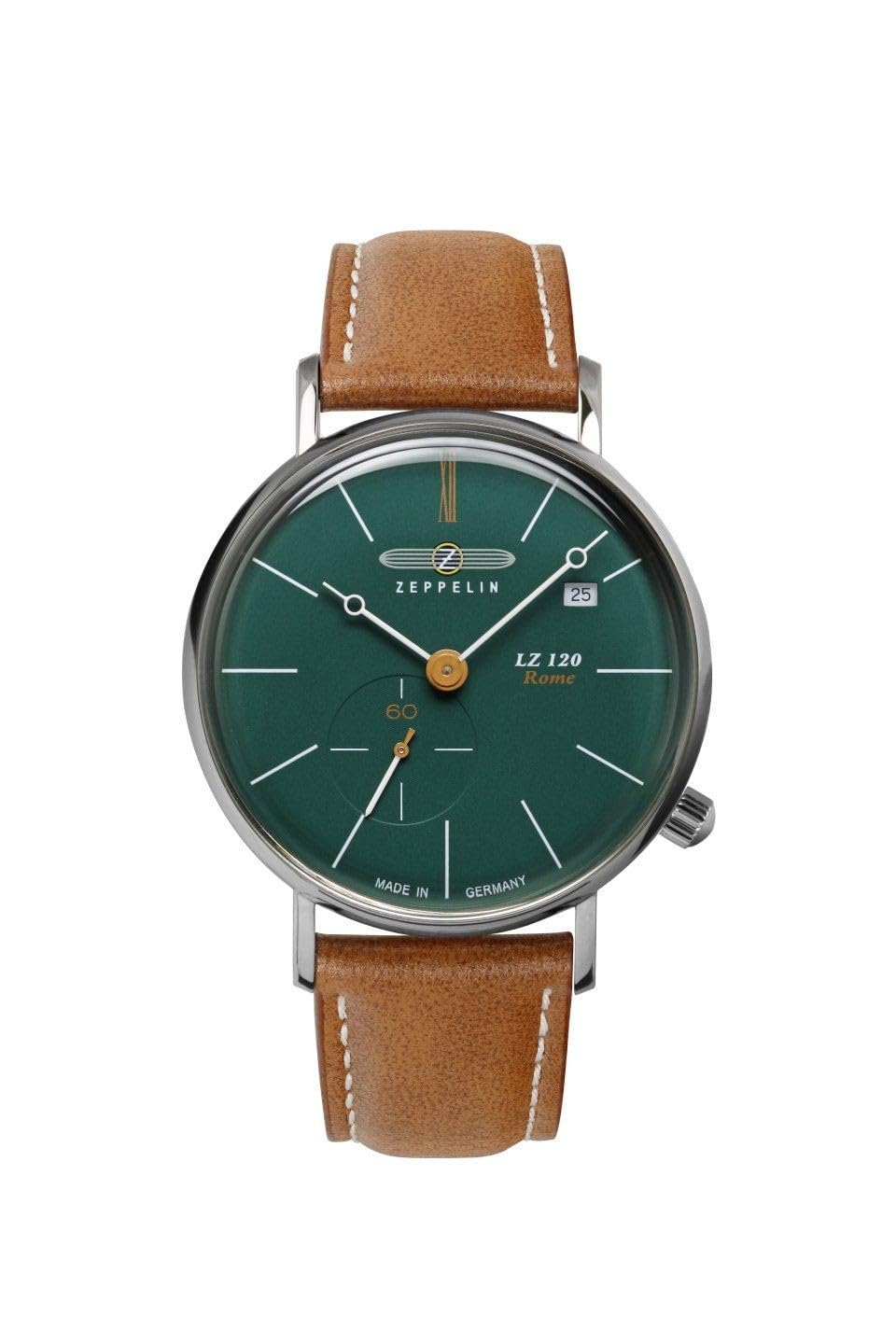 Zeppelin Leather Lz 120 Rome Lady Small Seconds, Date Analog Dial Color Green Womens Watch - 71393 (B0CBSHR7GN) Amazon Price History, Amazon Price Tracker