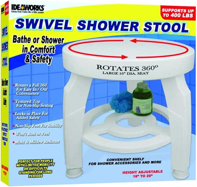 Swivel Shower Stool One Color One Size Health & Household