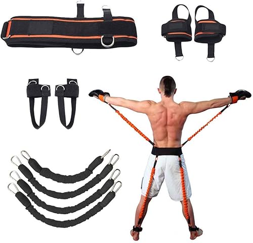 Bandas de resistencia de velocidad y agilidad para entrenamiento vertical de salto en cuclillas boxeo MMA Taekwondo Karate Bounce Softbol Baloncesto