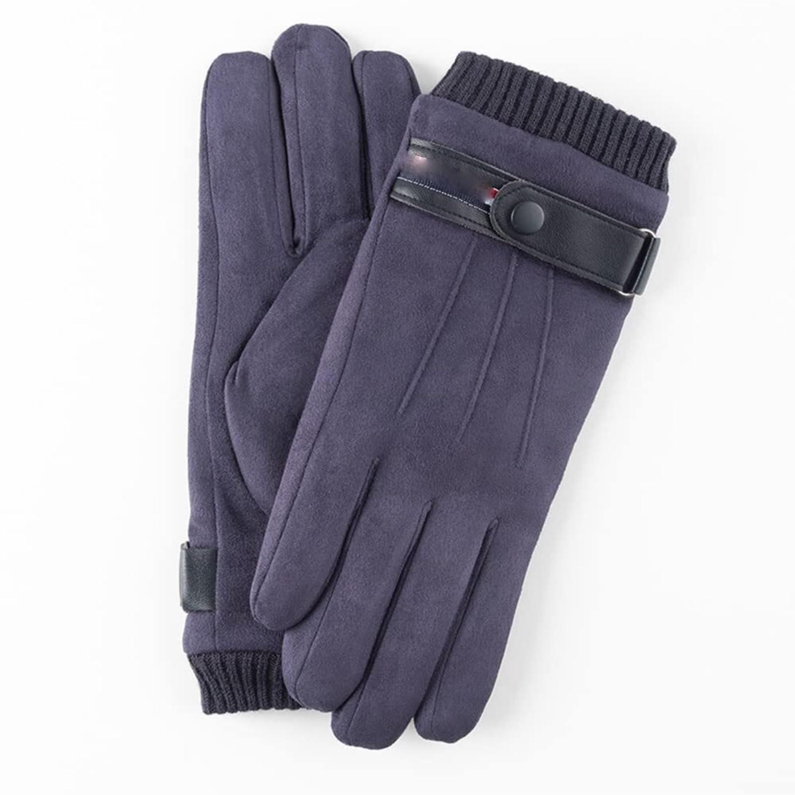 Handschuhe Winter Winter Dicke Warme Split-Finger-Handschuhe Outdoor Ski-Touchscreen-Handschuhe Thermo(Black)
