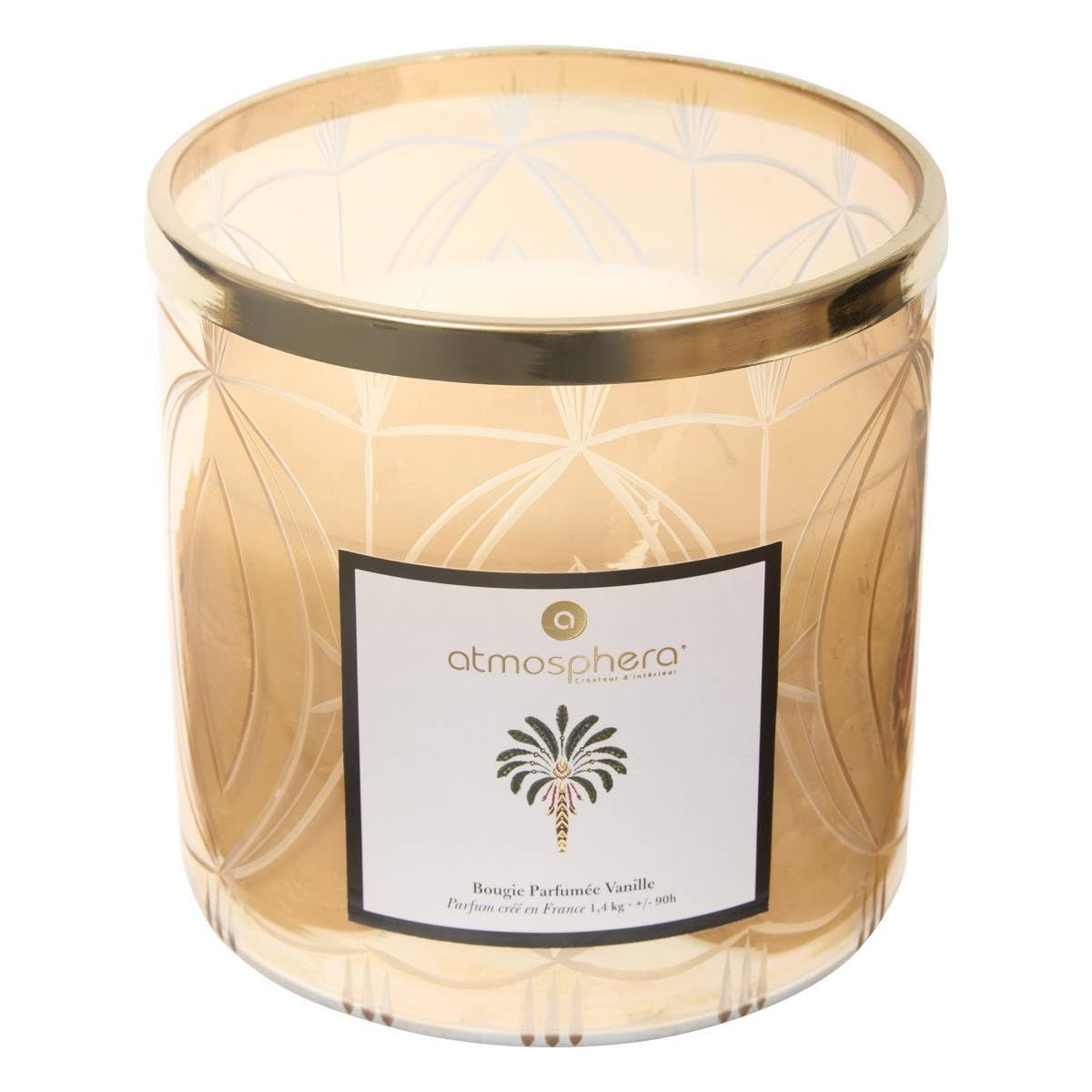 Atmosphera - Vela perfumada palmer con aroma a vainilla, 1,4 kg