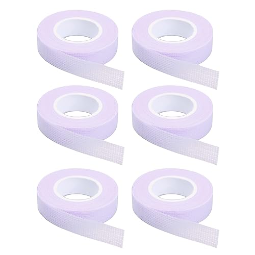Miniatura 8 de 6 rollos de cinta de pestañas, cinta adhesiva de extensión de pestañas, cinta de tela de microporos transpirable para suministros de extensión de