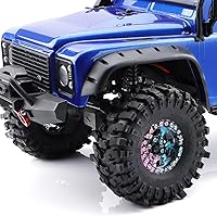 Vista 6 de GLOBACT Ruedas de aluminio 1.9 Beadlock Splash Anodizing Offset -0.413 in RC Wheel Hub para AXIAL SCX10 TRX4 TRX6 REDCAT GEN7 GEN8 RC4WD D90 Gmade