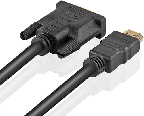 Miniatura 2 de TNP - Cable adaptador HDMI a DVI de alta velocidad (50 pies) - HDMI bidireccional a DVI y DVI a HDMI convertidor macho a macho cable de cable