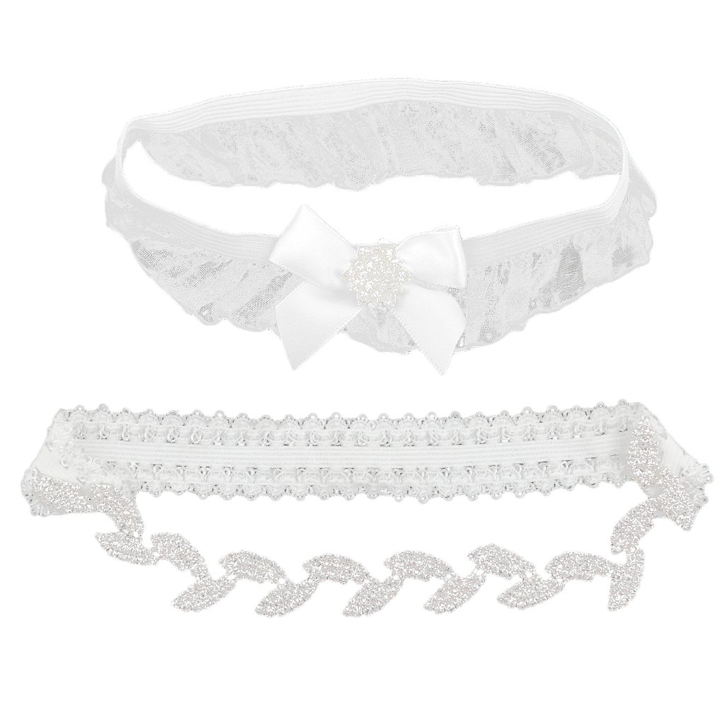 Imported Crystal Leaf Wedding Bridal Garter Set Romantic Gift for Special One L-image-25