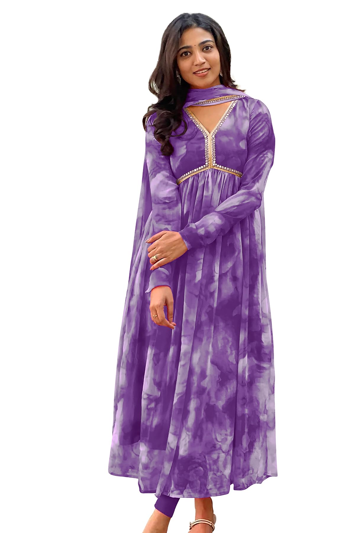 Elegant Women’s Long Gown | Anarkali Style | Flared Floor-Length Dress | Stitched for Women Design No Aliya_(1)_Wine_L-picture-25