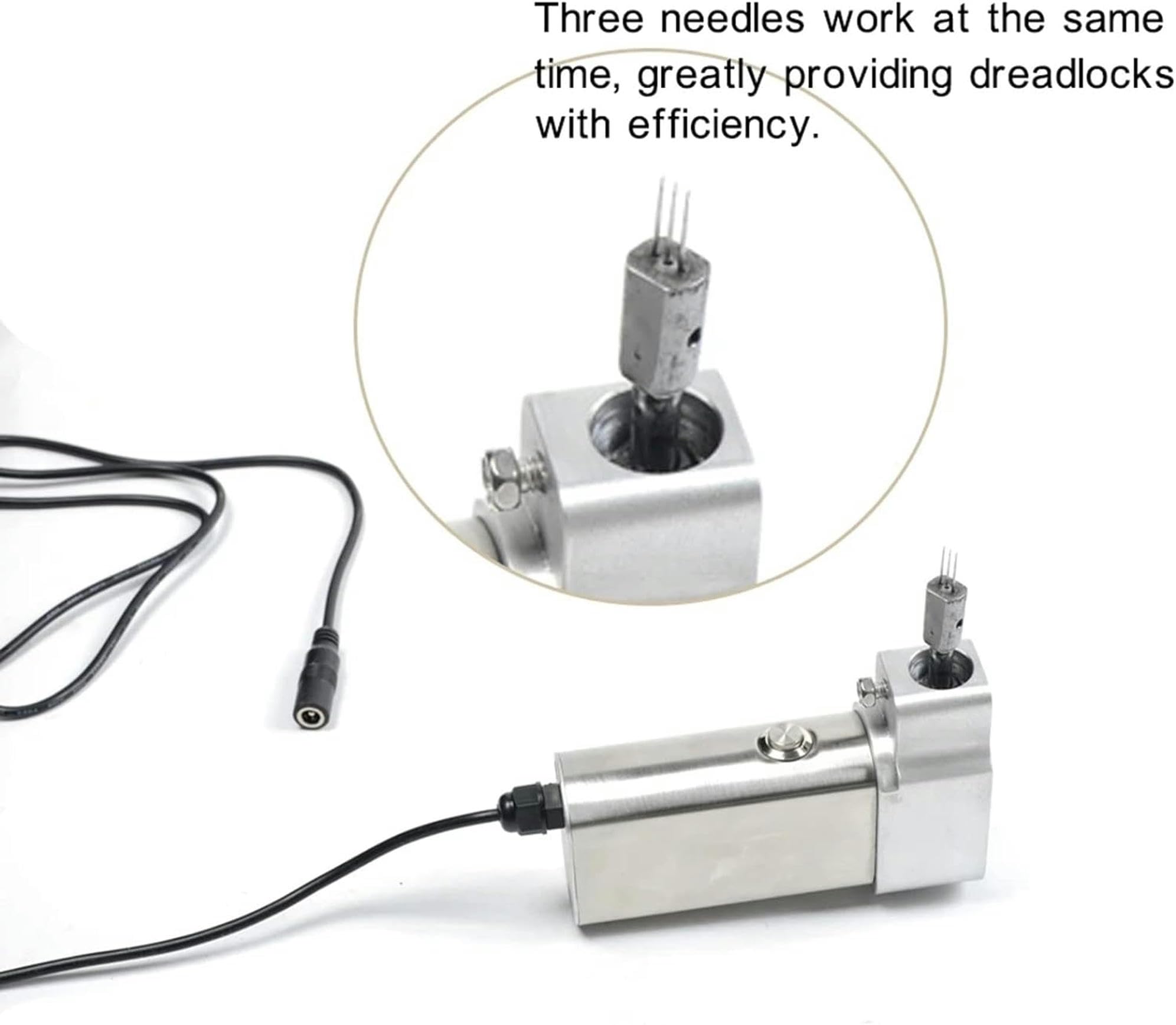 Dreadlocks Maker 6-16mm Mini Handheld Crochet Tricot Machine - Bricolage Récepteur pour Cheveux Longs Et Synthétiques, Facile À Utiliser