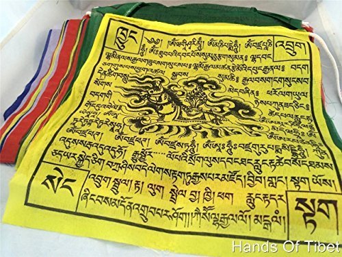 Banderas Grandes de oración de Caballo de Viento de 21 pies de Largo por Las Manos del Tíbet