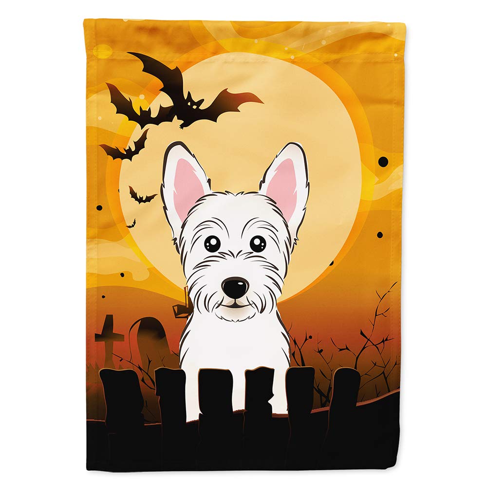 Drapeau de jardin Westie Halloween pour décorer votre porche en automne multicolore