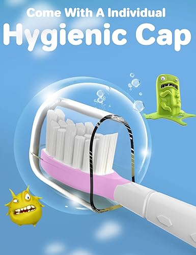 Miniatura 7 de Cabezales de repuesto para niños Philips Sonicare cepillo de dientes eléctrico suave para niños 7+ Cabezal estándar para niños y niñas, HX603294