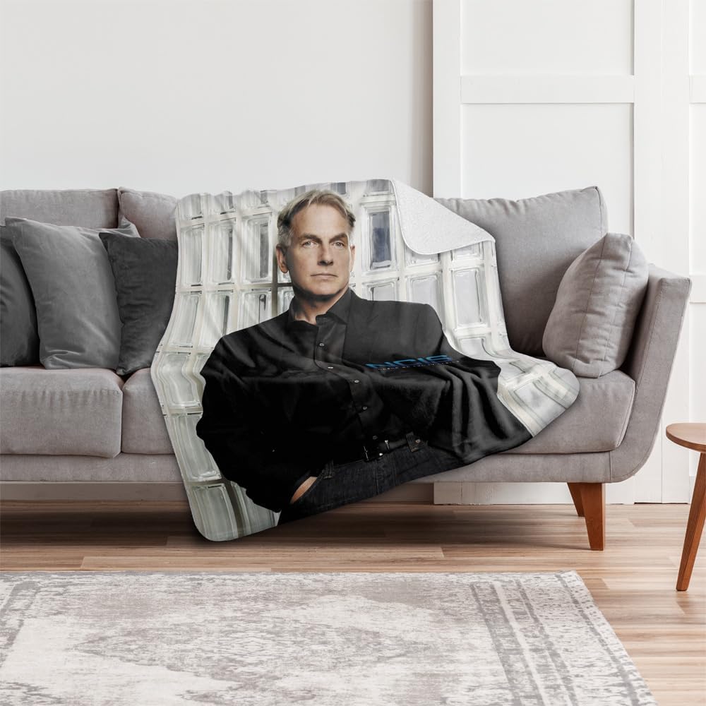 NCIS Blanket, 50"x60", Glass Wall Silky Touch Sherpa Back Super Soft Throw Blanket