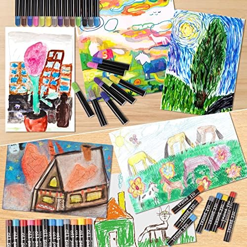 Zezirdas Art Kits for Kids, 146 Pack Artist Painting Set, Art Supplies Set Box with Markers Crayon Colour Pencils Preschool Art Toys Budding Artists Kids Teens Boys Girls 3 618QaLnlUjL. AC