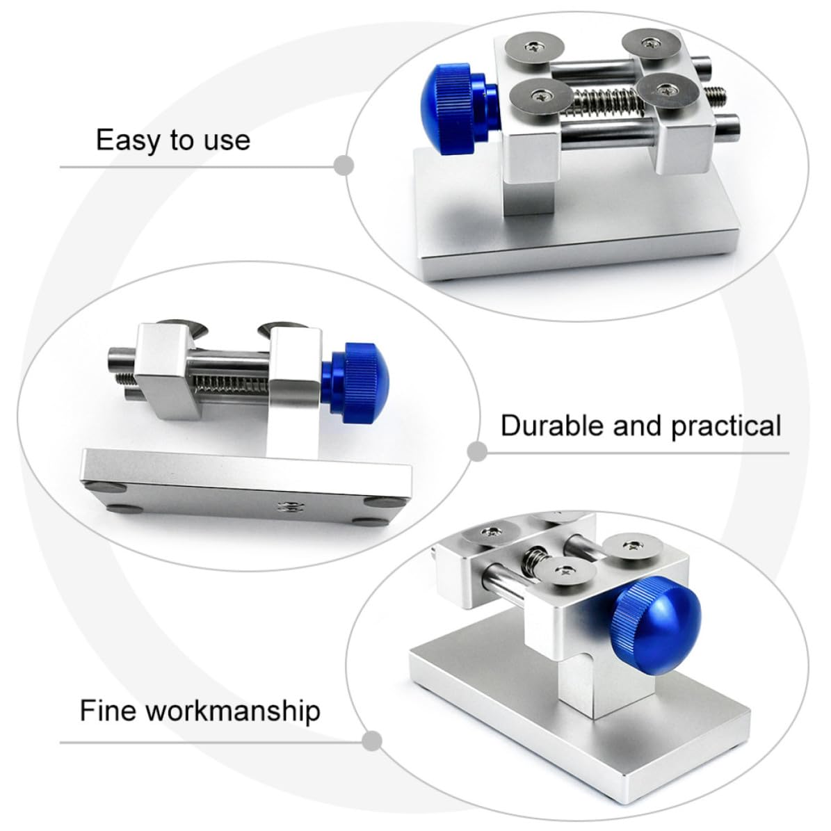 Werkzeug zum Öffnen der Uhrenlünette für Reparatur, Metall Silber