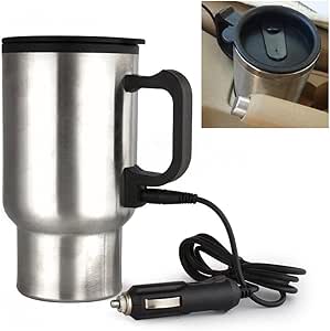 MECCION ステンレス ボトル電気ケトル 車載 保温 ボトル 12Ｖ車専用 シガーライター カーポット! 容量450ml 車中泊、お仕事に! カップラーメンに! コーヒーに! 乳児のﾐﾙｸ作りに!
