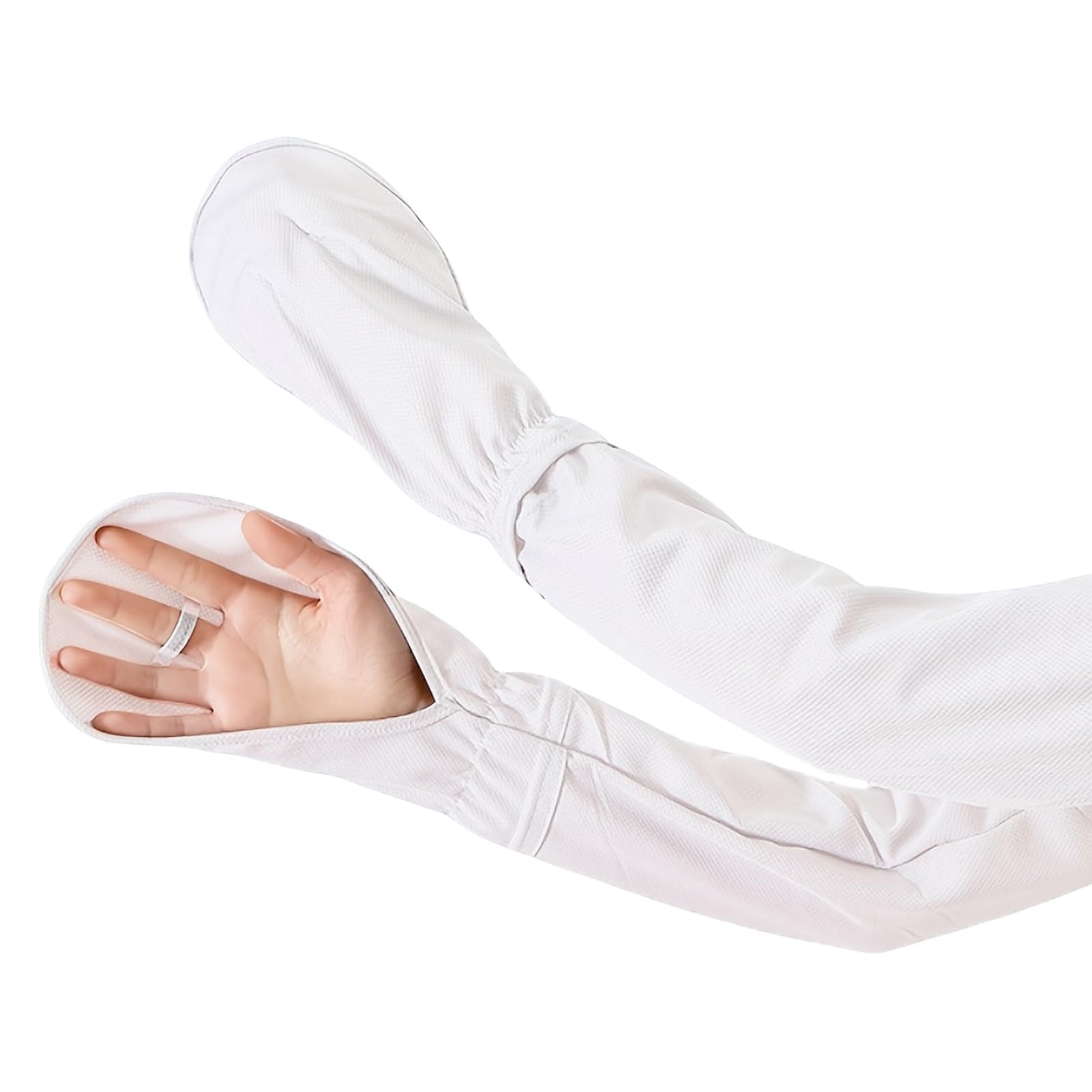 UV Protection Gloves - Polyester Fingerless Sun Hand Covers, UPF 50+ Sunshade, Skinny Cycling Gloves, Breathable Driving Mitts, Unisex Summer Accessory | Sunscreen Hand Cover For Riding Hiking Outdoor