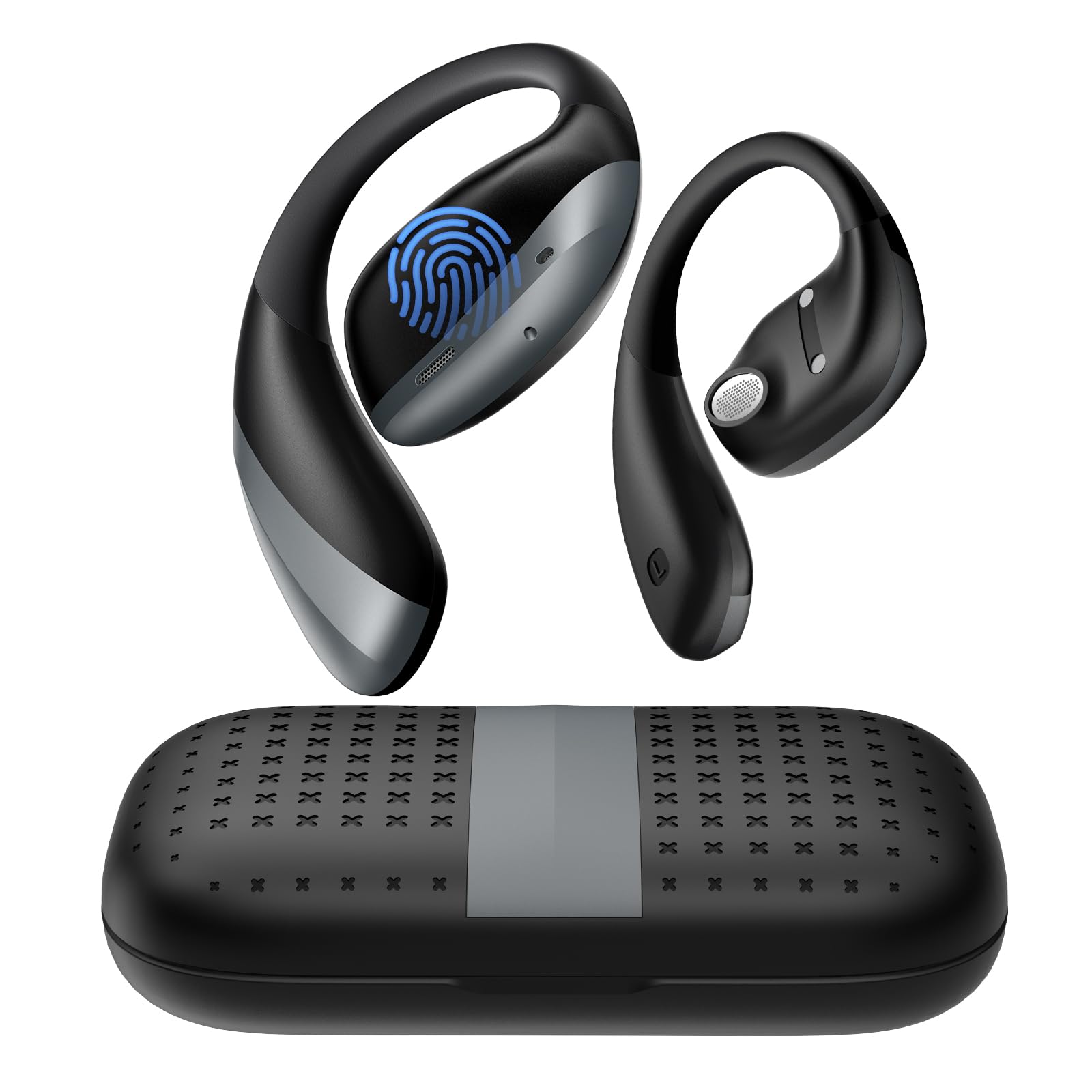 PSIER AI Language Translation Earbuds, 134 Language Real-Time Translator Earbuds Audifonos Traductores Inglés Español for Travel Business Learning, Bluetooth 5.4 Translator Device with APP, Black