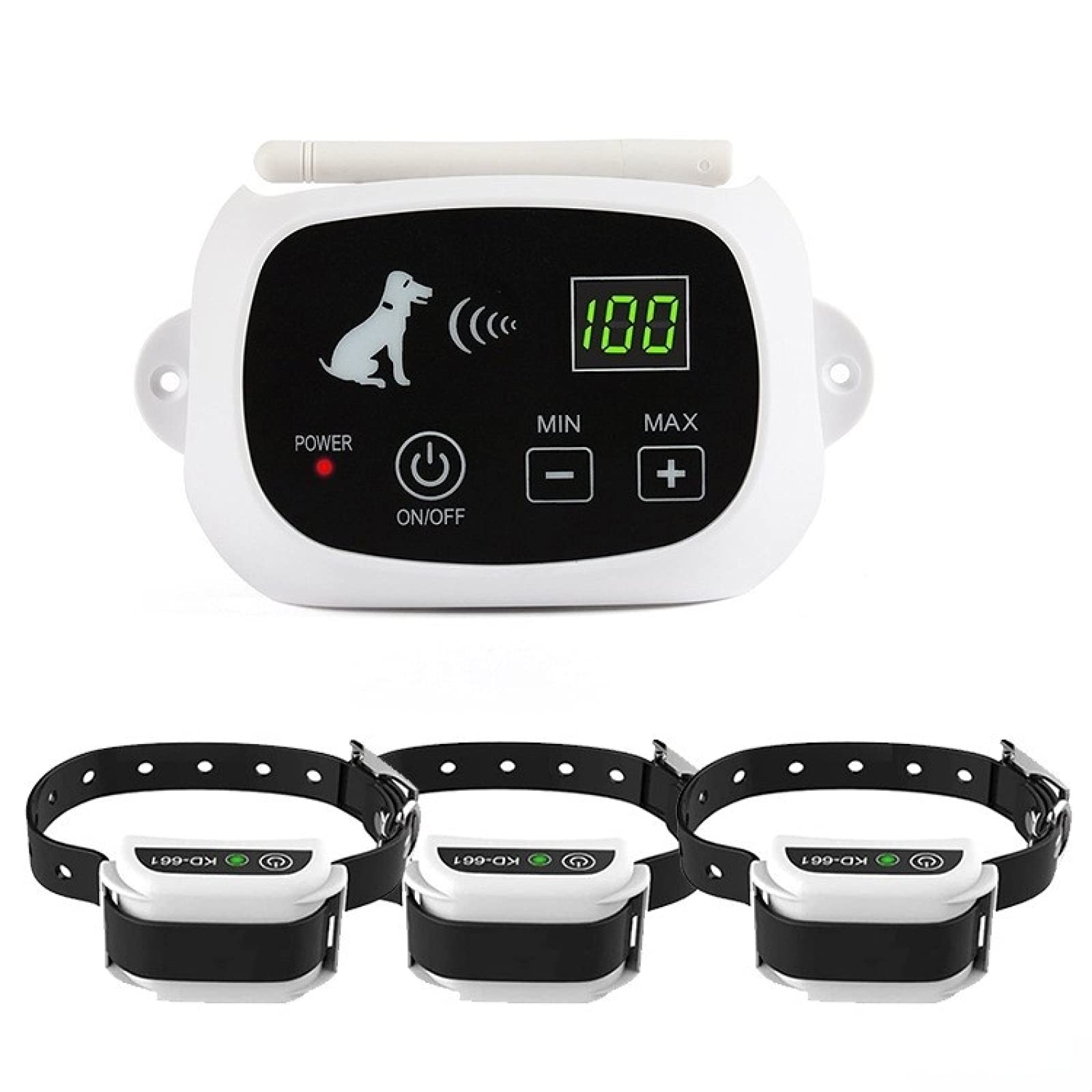 Système à distance de clôture pour chien sans fil KD-661 gros chiens dispositif de clôture électronique collier de dressage pour animaux de compagnie étanche choc électrique réglable onlyreceiver