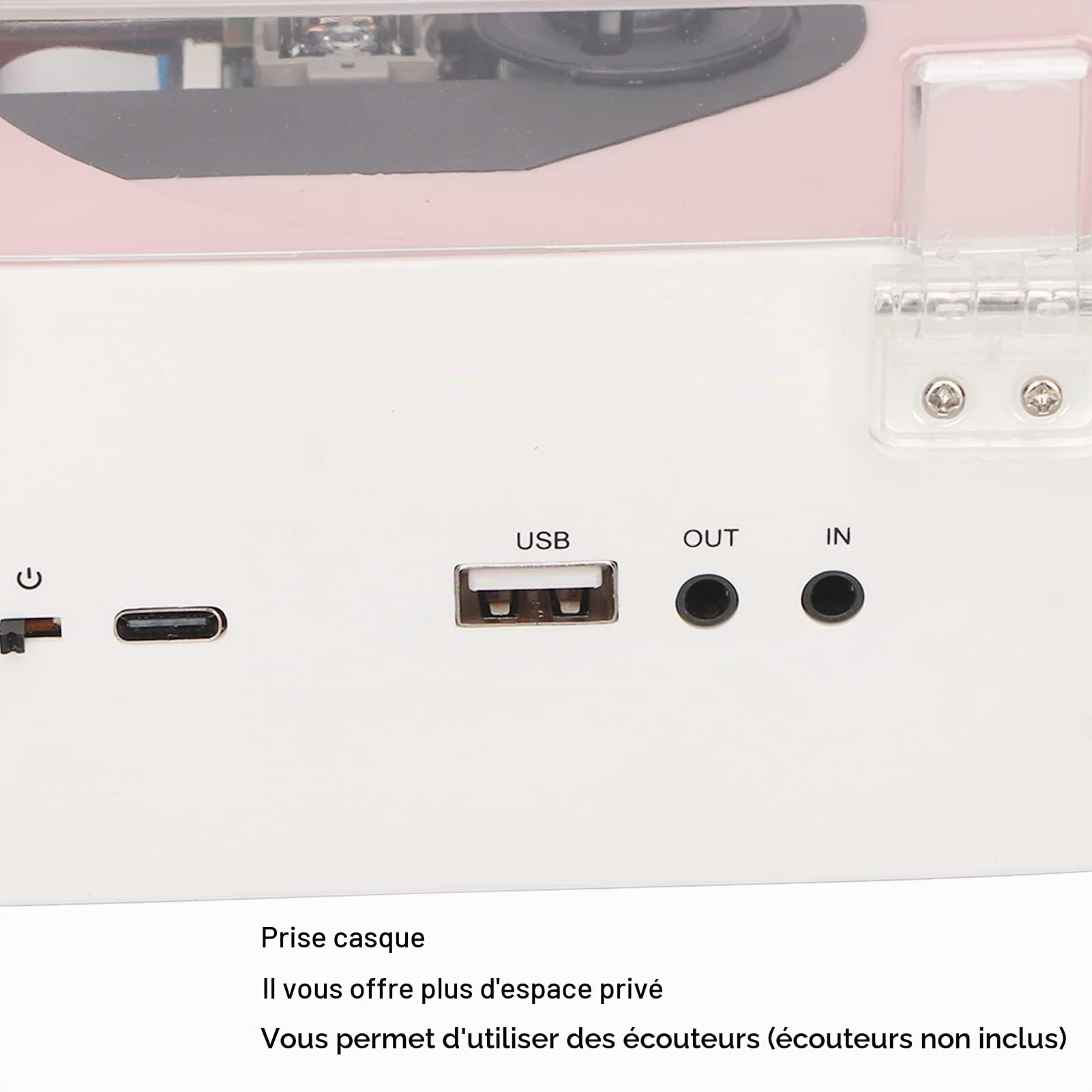 Lecteur CD Portable avec, Lecteur de Musique Kpop Rechargeable avec Haut-Parleur HiFi, Télécommande, Cache Anti-poussière, Prend en Charge Le Lecteur de Musique CD AUX
