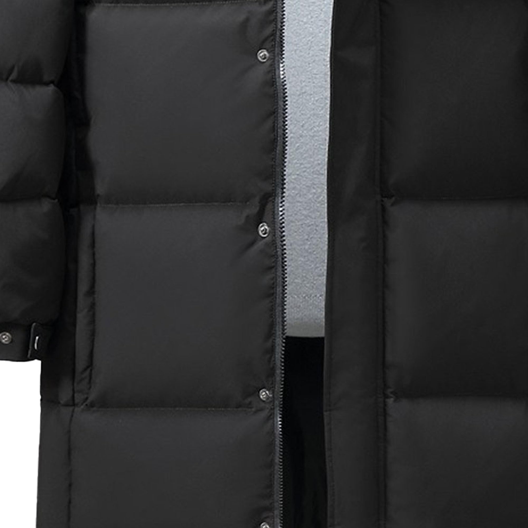 Doudoune longue isolante pour homme - Veste d'hiver chaude à capuche - Doudoune épaisse coupe-vent