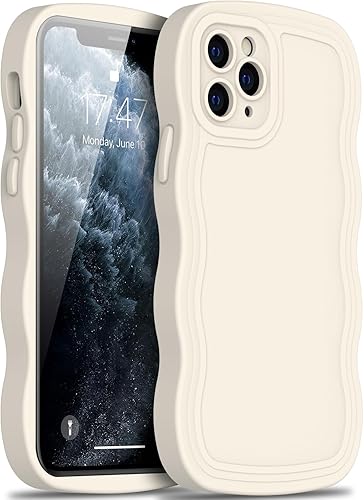 LUMARKE Lvory - Funda de silicona para iPhone 11 Pro con protección de cámara mejorada, diseño de moda para mujeres y niñas, evita resbalones, funda