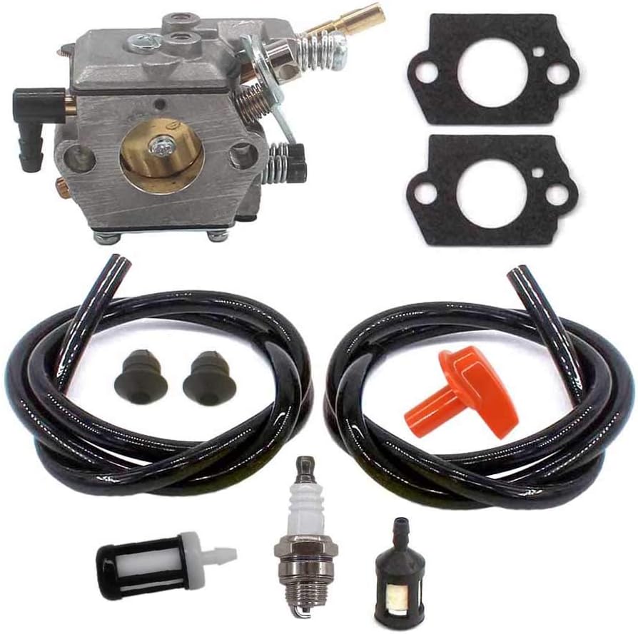 AISEN Carburetor for 4117-120-0605 FS50 FS51 FS61 FS61RE FS62 FS65 FSR65 FS66 FS85 FS90 FS96 String Trimmers BG60 BG61 Blower WT-38 Fuel Line Filter Spark Plug Carb Gasket