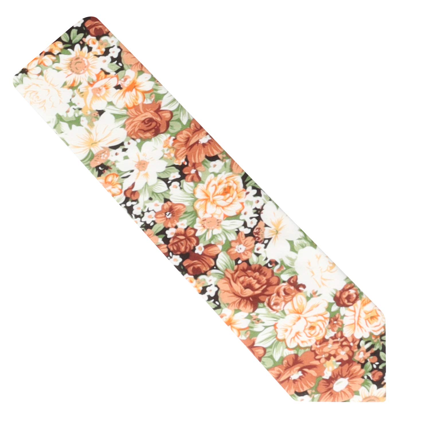 Corbatas flacas florales | Corbata de algodón | Corbata de boda para padrinos de boda para él | Corbata de flores para padrino de boda, Artesano floral 4