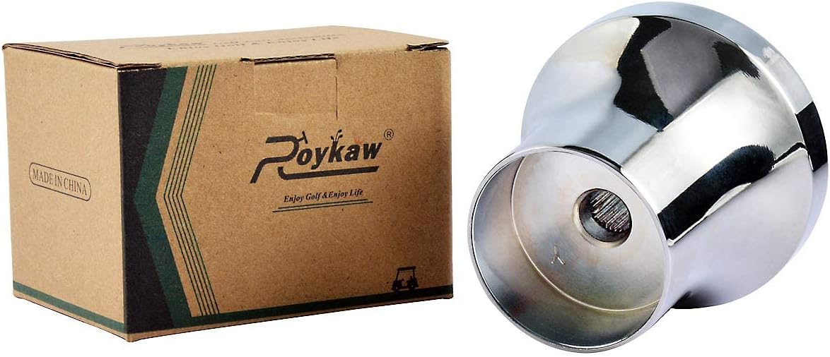 Roykaw Golf Cart Steering Wheel Adapter Compatible with YAMAHA Silver
