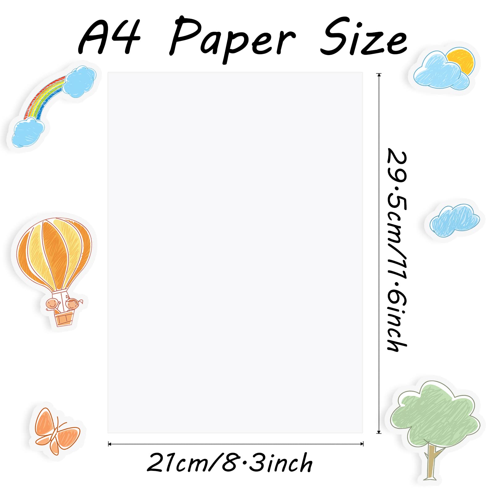 Benvo 12 Sheets Printable Shrink Film Plastic Sheets