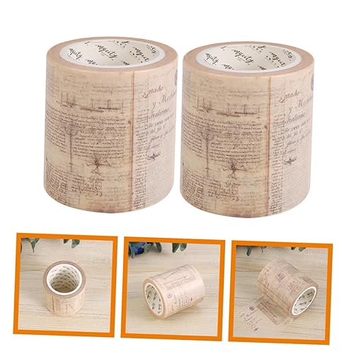 Miniatura 2 de 2 rollos de calcomanías decorativas para álbumes de recortes, cinta washi multiusos, cinta autoadhesiva, cinta adhesiva de papel gótico, cinta