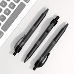 Deegtran Stylos en vrac, 30 Pack Stylo à encre noire avec poignée souple, Stylos à bille rétractables en gros pour l'école de bureau, point moyen lisse 1.0MM