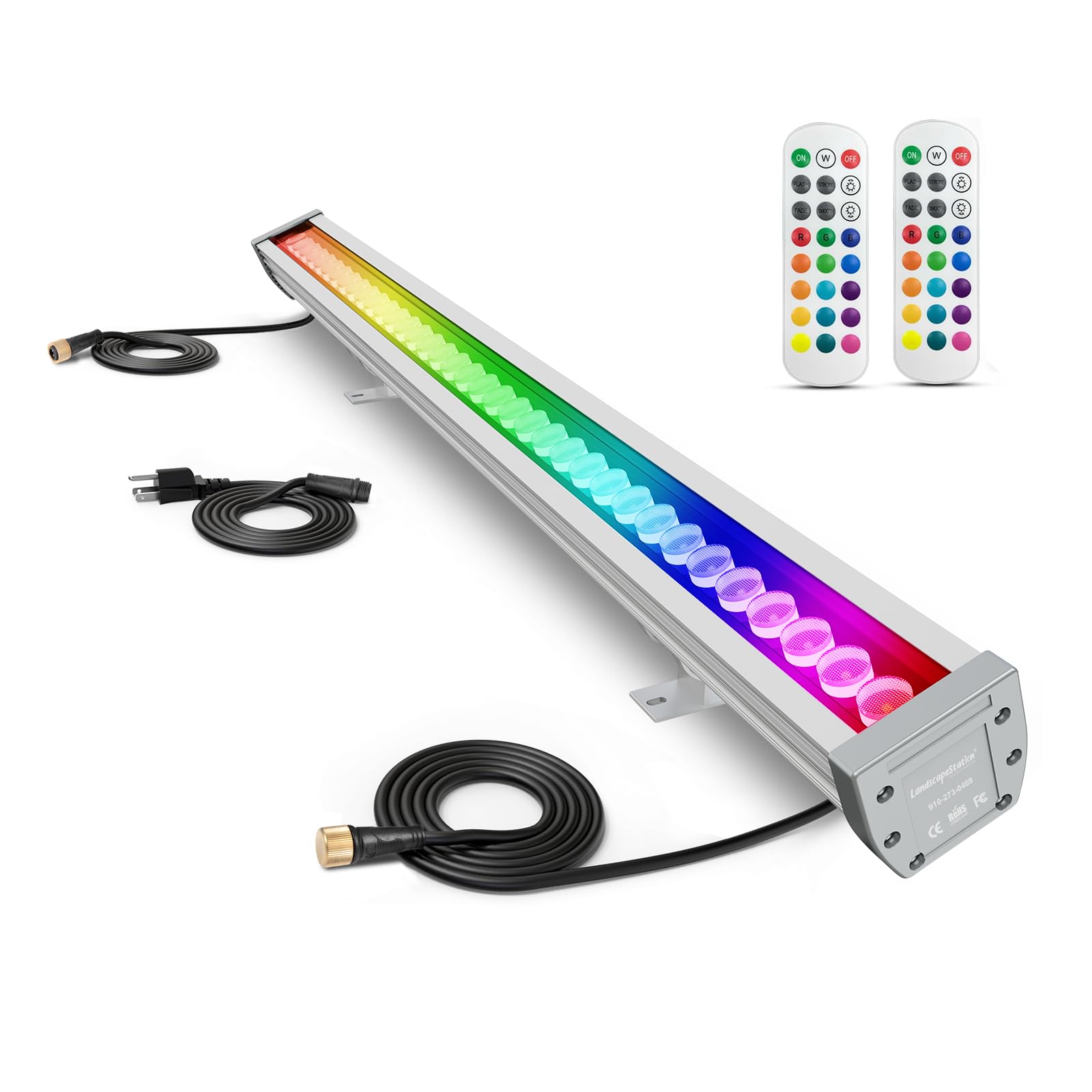 Linkable LED Wall Washer Light, 144W 5700K+RGB Color Changing