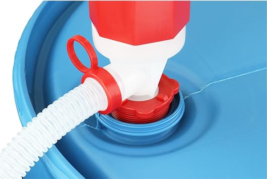 Zeeline By Milton ZE369W, Siphon Drum Pump, Manual Siphon pump with flexible 48 hose,7 Gallons Per Minute, Transfer Liquids from 55Gallon Drums or Smaller, Def Drum Pump,(Polyethylene/Polypropylene)