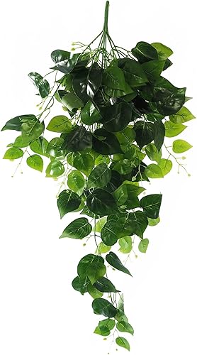 Houssity Plantas colgantes artificiales de hiedra falsas, hojas de vid para pared, puerta, habitación, cocina, patio, decoración interior al aire