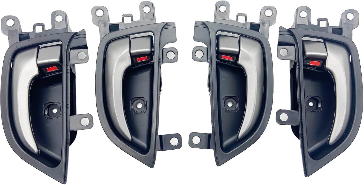 Interior Door Handle Compatible with 2011-2016 Elantra Sedan - Black House Gray Handle Front Rear Left and Right Side Set of 4