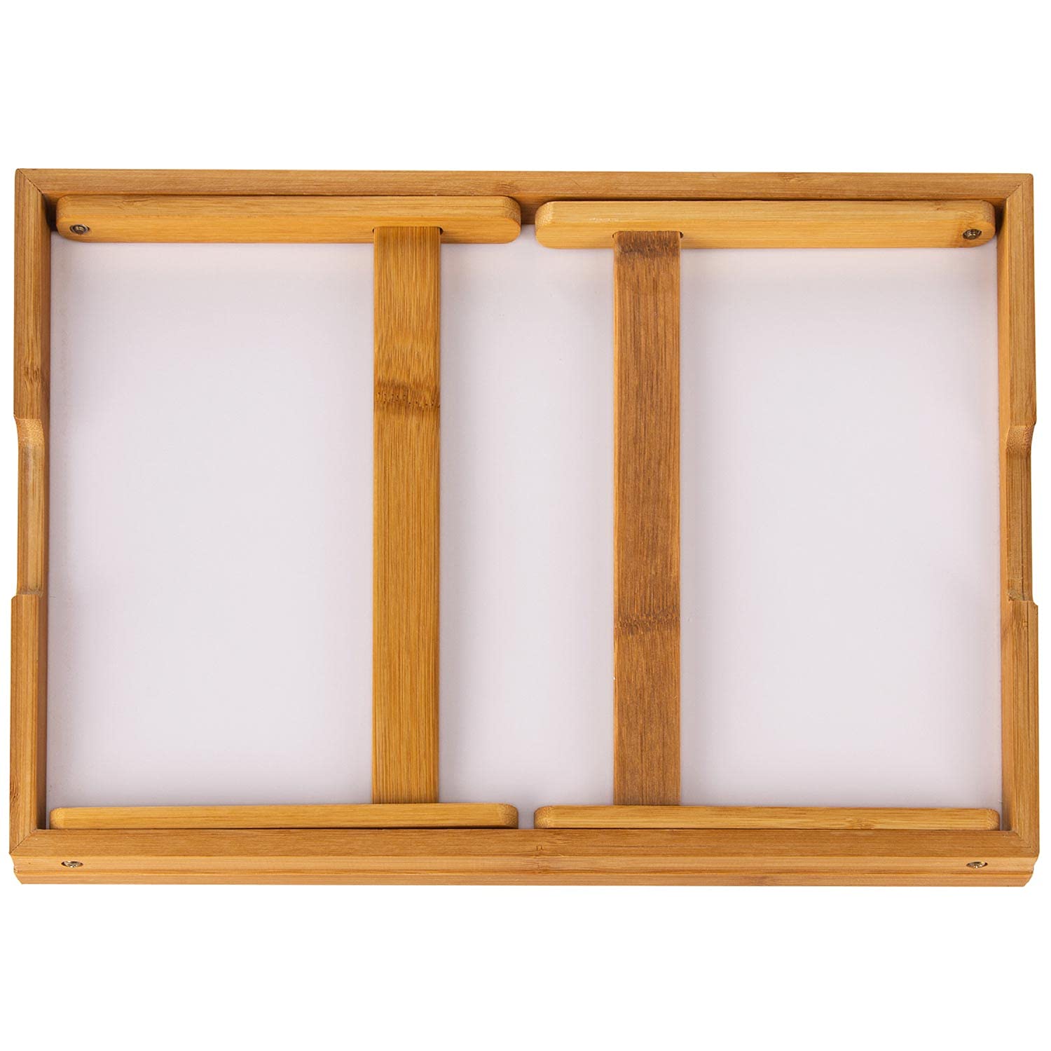 Frühstückstablett Bambus Bett-Tablett Serviertablett Betttisch mit klappbaren Beinen - auch als Lapdesk, Notebook-Tisch verwendbar (Holz)