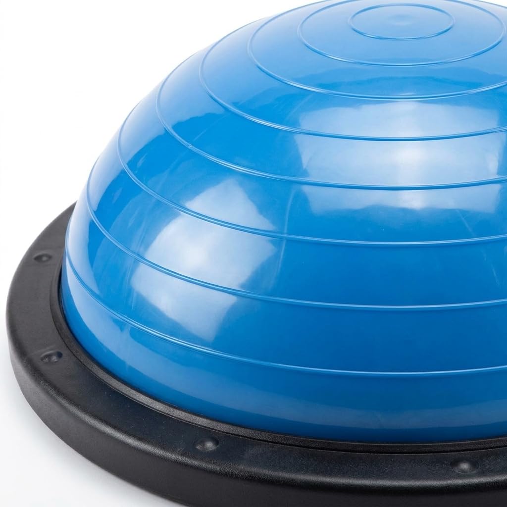 TISHITA Balón Ejercicio con Base para Entrenamiento Núcleo con Superficie Texturizada Antislizante para Pilates y en Estudio Doméstico para Fortalecer Piernas